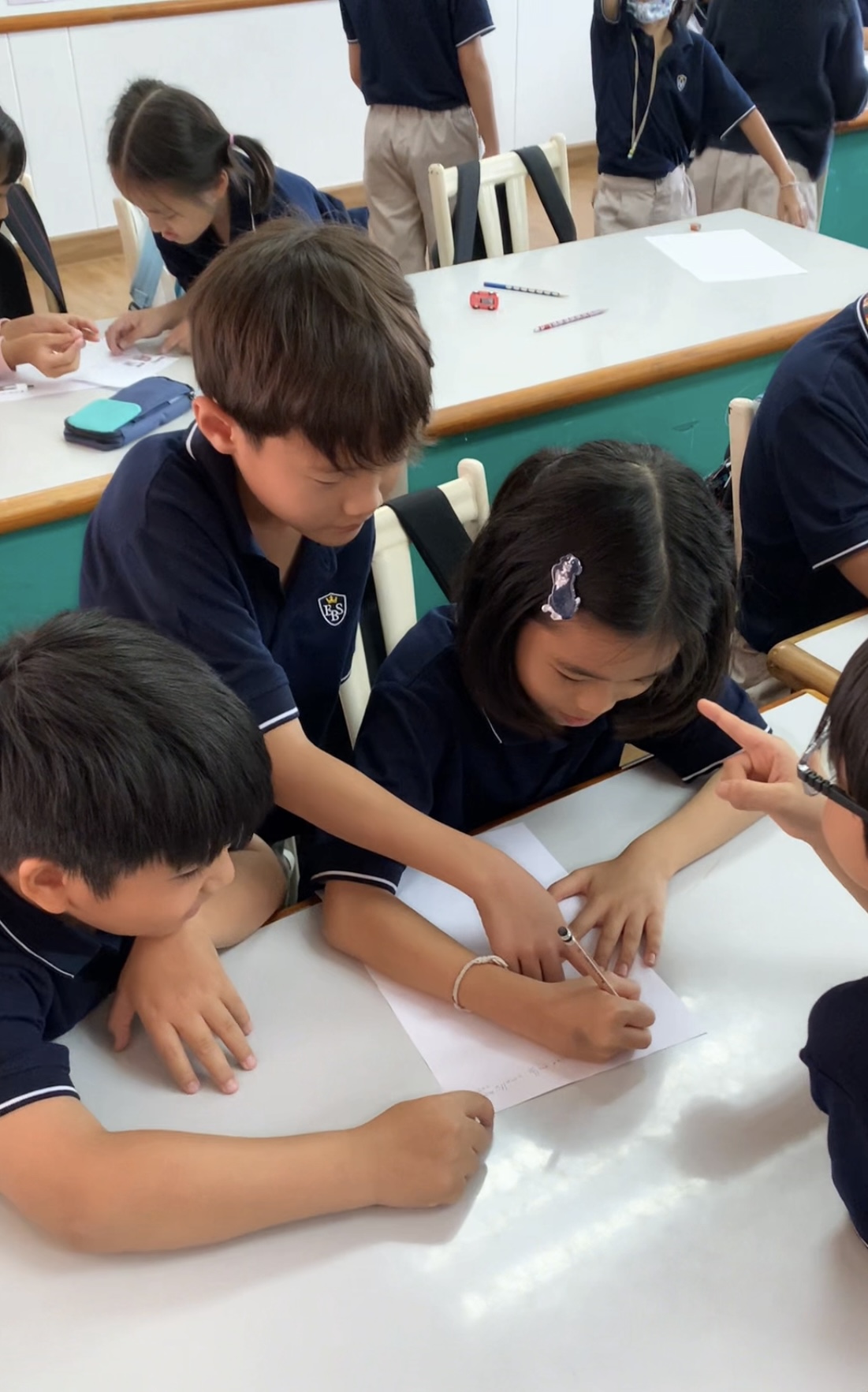 Ek Burapa School primary students collaborating on Global Citizenship project — Oxford International Curriculum EP school Bangkok Minburi
